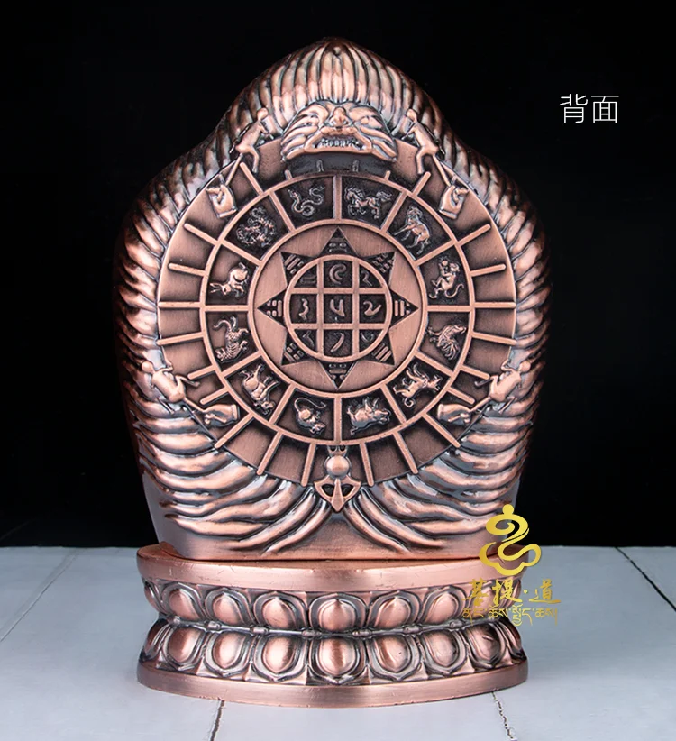 Asia Tibet Buddhism Kalachakra Nine palace Eight Diagrams Tantra multipurpose talisman statue blese safe health good luck