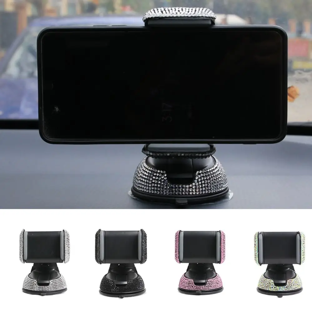 

Bling Rhinestone Car Phone Holder 360 Degree Rotatable Secure Hold Mobile Phone holder Universal Air Vent Phone Holder