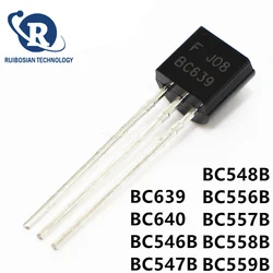 100pcs BC639 BC640 BC546B BC547B BC548B BC556B BC557B BC558B BC559B BC546 BC547 BC548 BC556 BC557 BC558 triode transistor TO-92