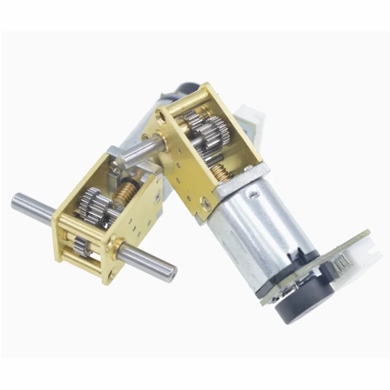 Worm Gear 1218-N20 DC Encoder Reduction Motor Single/Dual Shaft 3V 6V12V Micro Gear Low-Speed Motor
