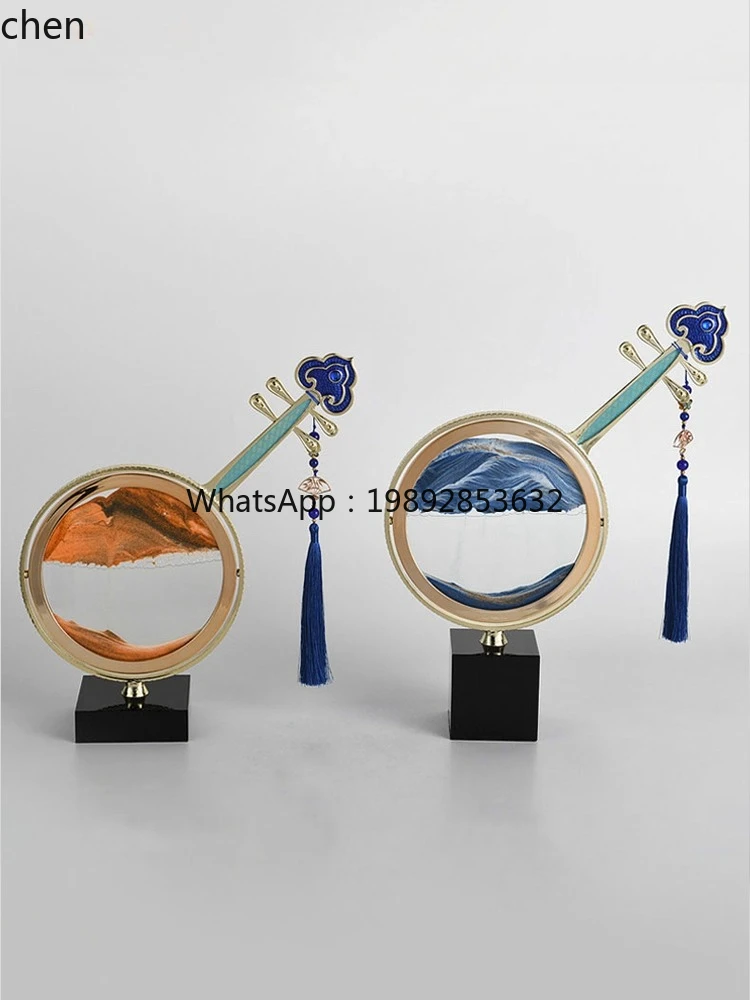 Entrance Hallway Ancient Style Ornament Art Decoration Office Pipa Display