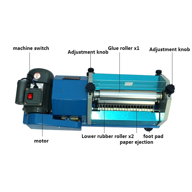 Js-27電気接着機,白いエマルジョン接着剤,4つの革紙を適用するための接着剤ディスペンサー