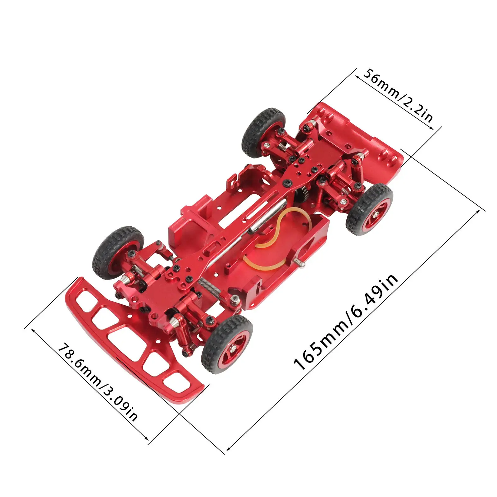 RC Weili 1/28 284131 K969 K979 K989 K999 Remote Control Car Metal Modification Fully Upgraded Frame