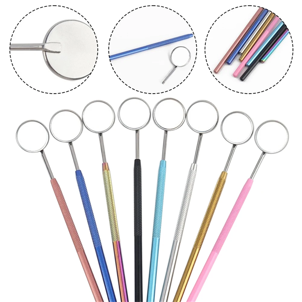 Espejo de extensión de pestañas, forma redonda, desmontable, de acero inoxidable, para levantamiento de pestañas, herramienta de belleza, suministro de accesorios, 1 Uds.