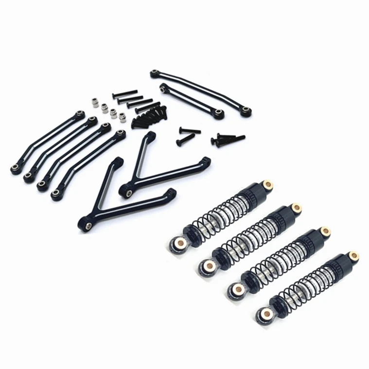 

FMS FCX24 Metal Chassis Links Pull Rods and Oil Shock Absorber Set 1/24 RC Car Upgrade Parts Spare Accessories