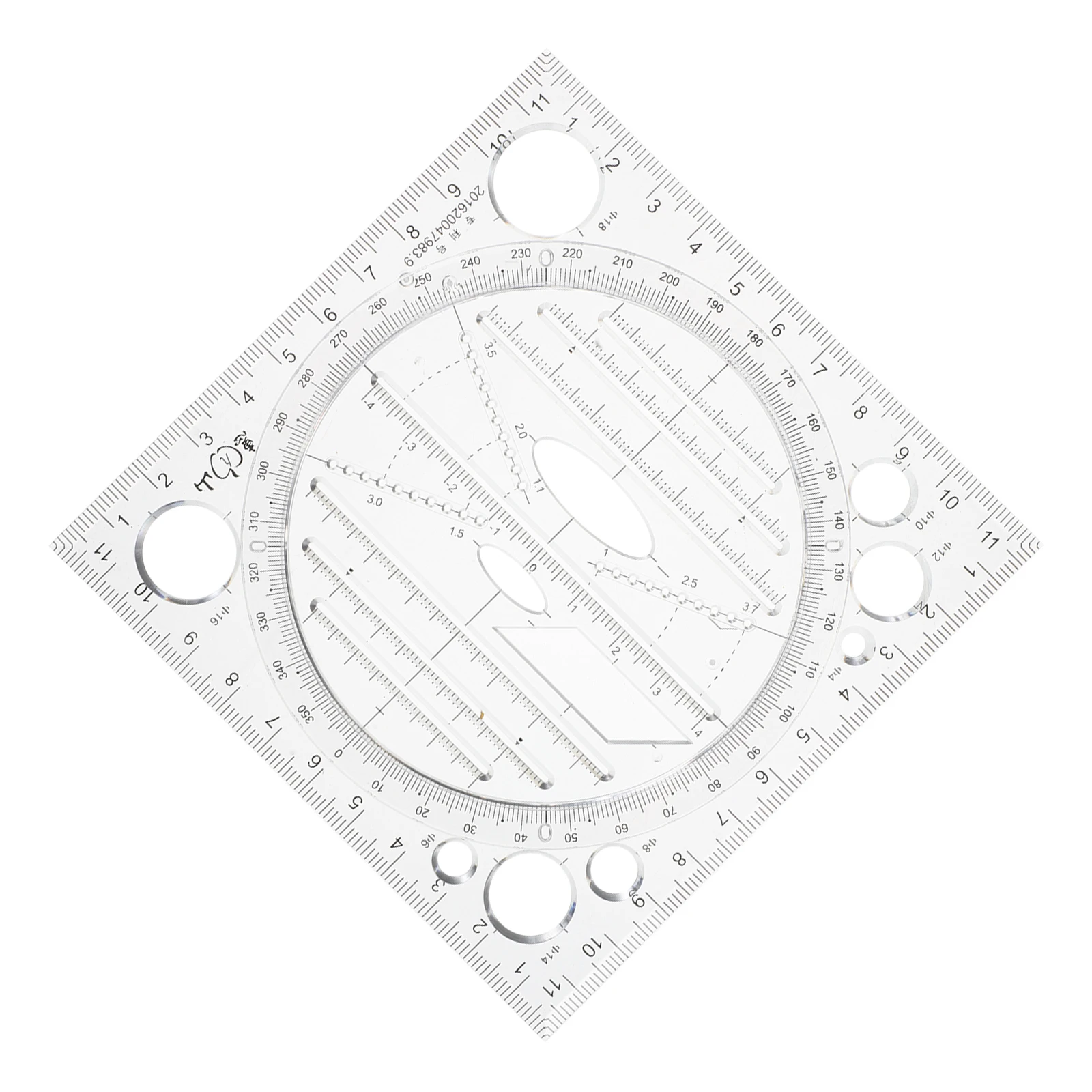

Drawing Ruler Circle Template Tools Templates Architecture Circles Stencil for Multipurpose