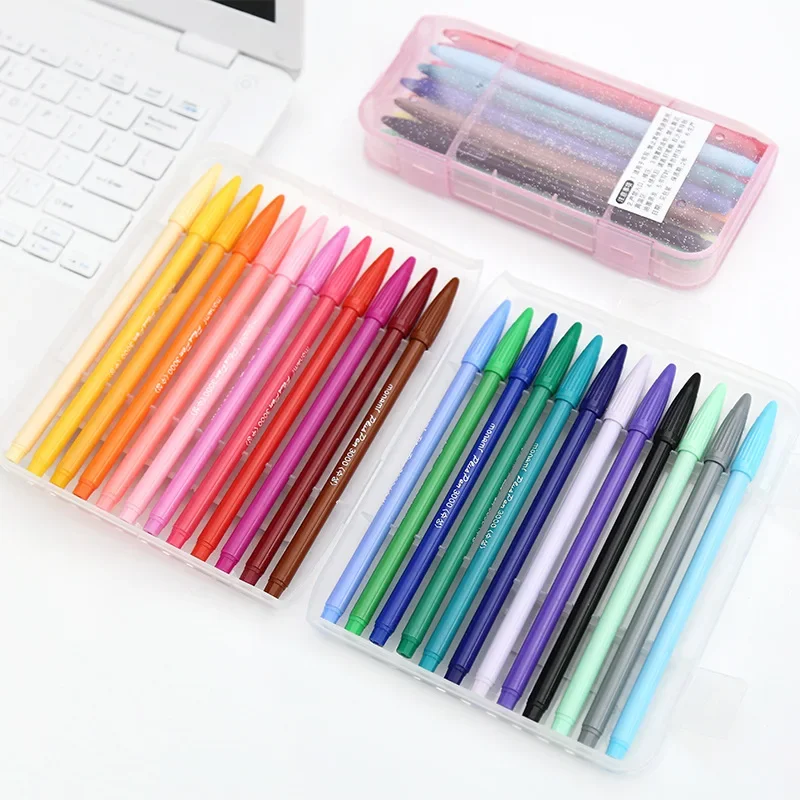 Watercolor Pen Box Gift Set Children\'s Primary And Secondary School Students Coloured Neutral Pen Art For Kids Pastel Colors