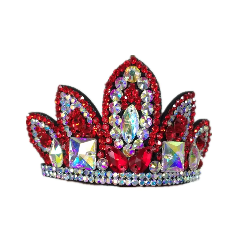 

Artistic Gymnastics Crown Feathers Hair Accory for Girls Diamond Encrusted Hair Ties Bun Headba Ice Skating Hair Ba