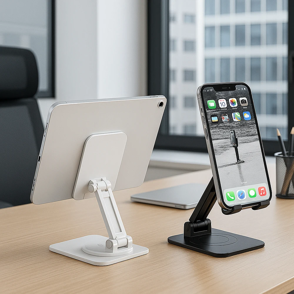 360 Degree Adjustable Carbon Steel ABS Phone Holder Stand for Desk Bed for IPhone Samsung Xiaomi Tablets Lazy Arm Tablet Mount