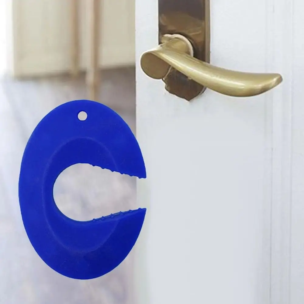 C-shaped Design Child Safety Door Stopper Silicone Anti-slip Strips Door Block Set Convenient Easy Installation