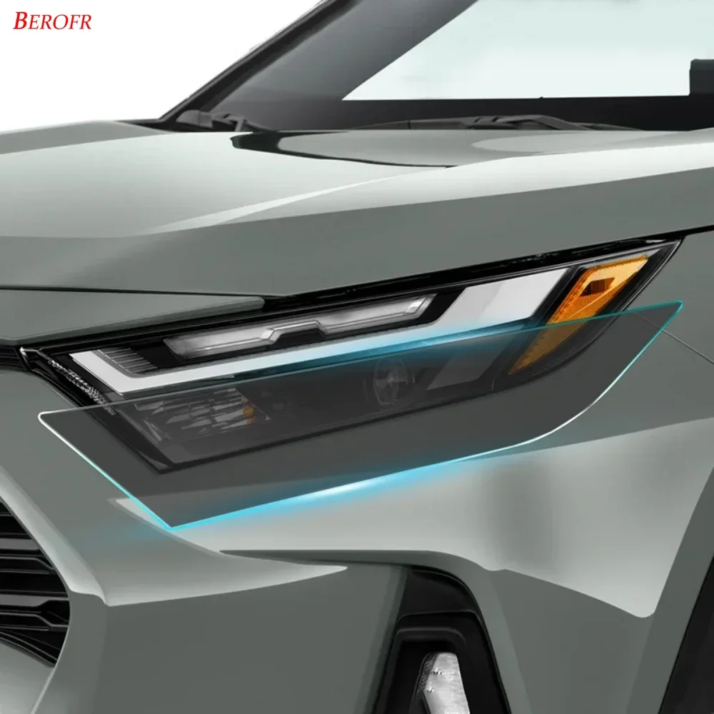 

Car Headlights TPU Protection Film For Toyota RAV4 Hybrid XA50 2019-2024 Front Headlight TPU Smoke Black Auto Accessories