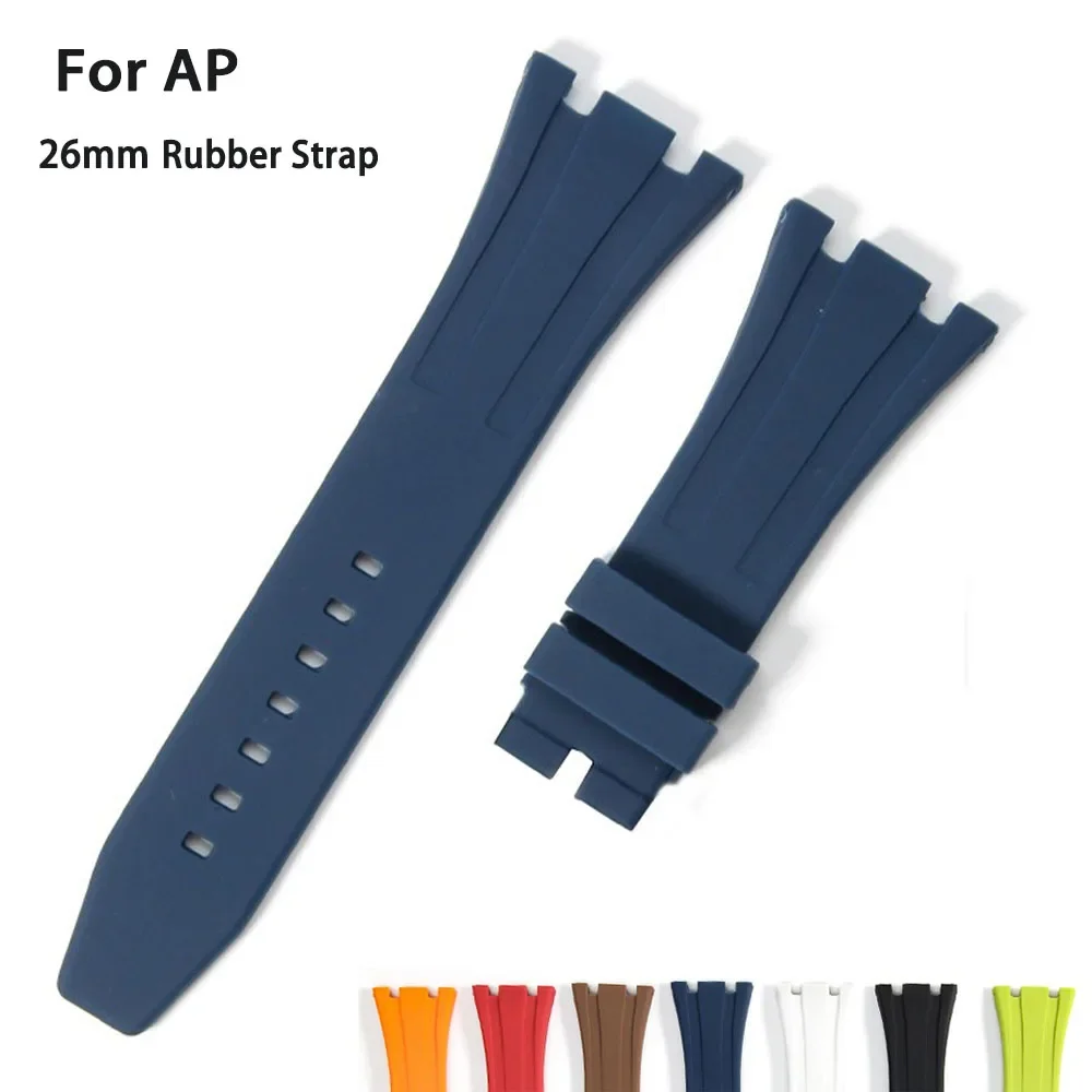 26mm 27mm Rubber Watch Band for GA2100 GA-2110 Waterproof Silicone Strap for AP Royal Oak Wristband Sports Men Women Bracelet