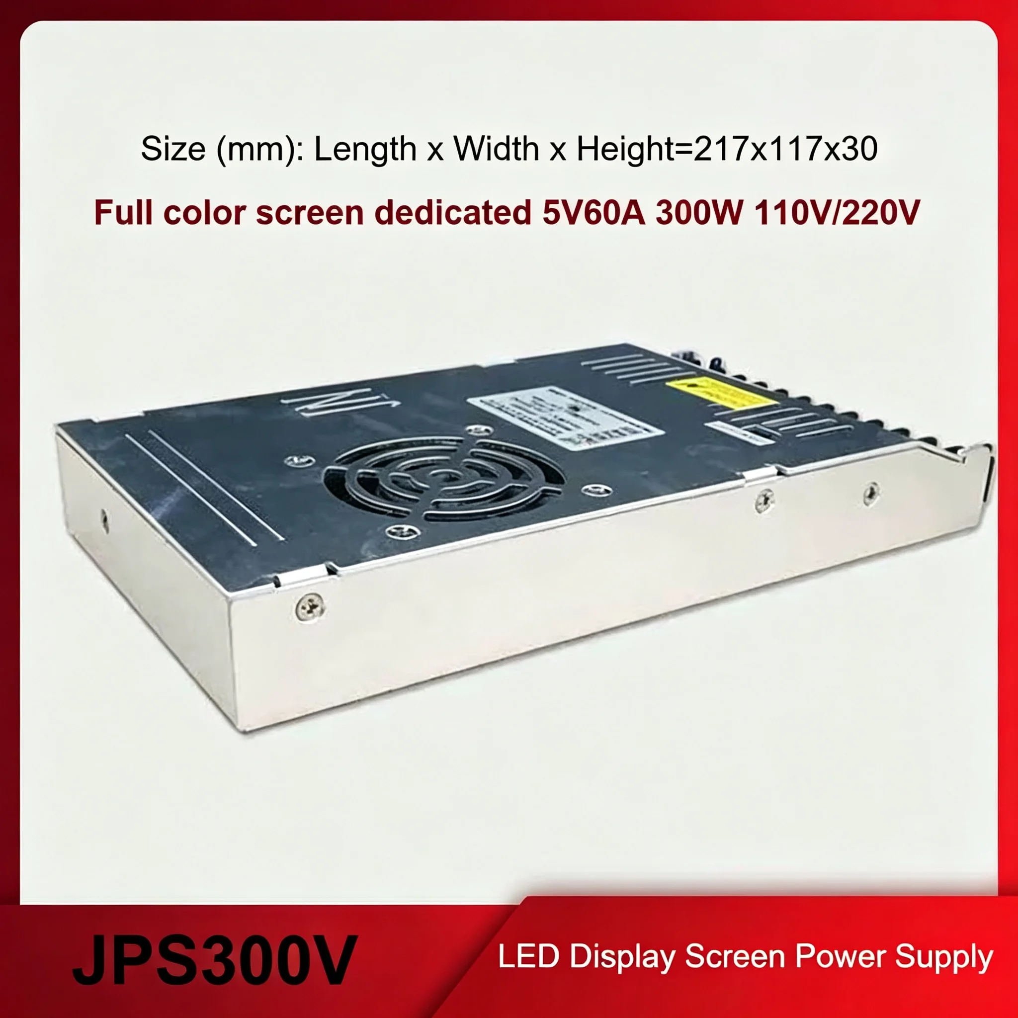 JPS300 300W LED Display Power Supply 5V 60A AC Input 110 120V for Full Color LED Video Wall Digital Sign Panel
