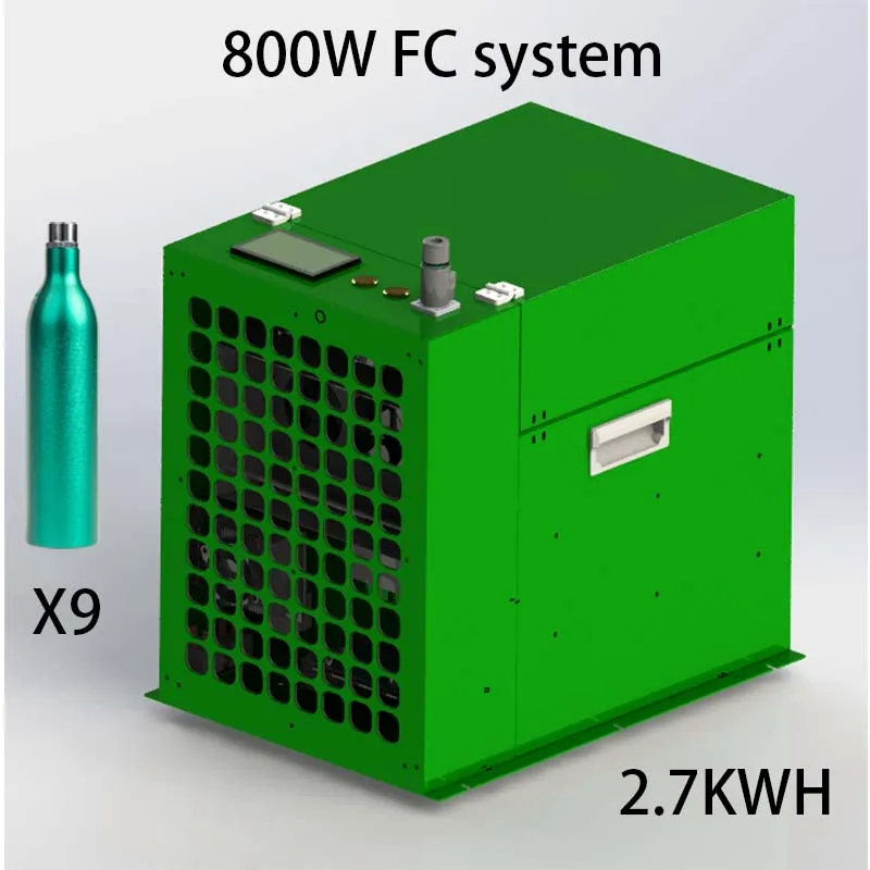 New Design 800W Fuel Cell System Hybrid Hydrogen-Lithium Energy System  Home Energy Storage System With Hydrogen Tanks