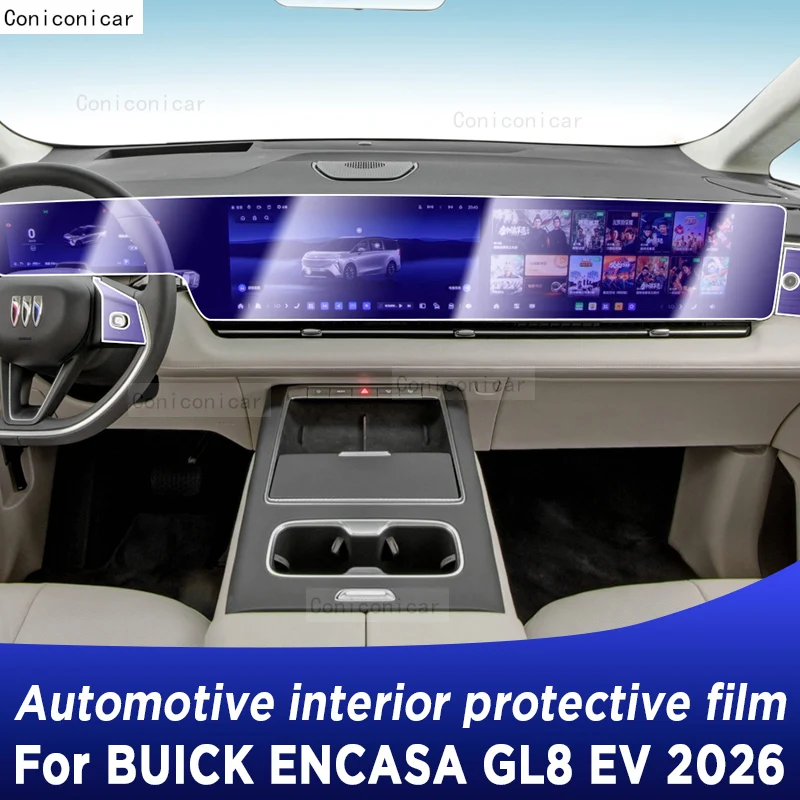 

For BUICK ENCASA GL8 EV 2026 Panel Dashboard Navigation Automotive Interior Protective Film TPU Anti-Scratch Sticker