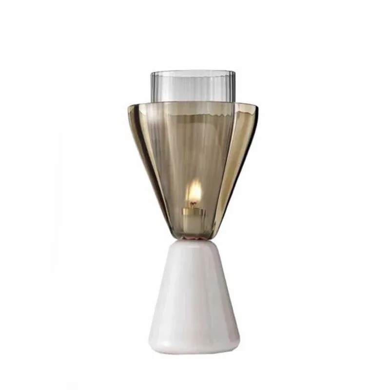 

Modern simple bedside table lamp Nordic living room bedroom glass decorative table lamp