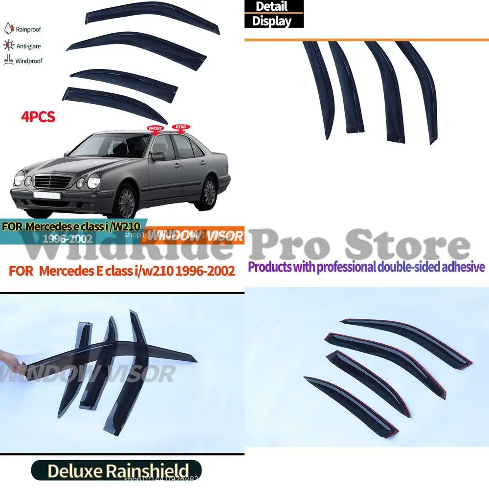 

1 set For BENZ E Class Standard Wheelbase Window Visors W210 1996 2002