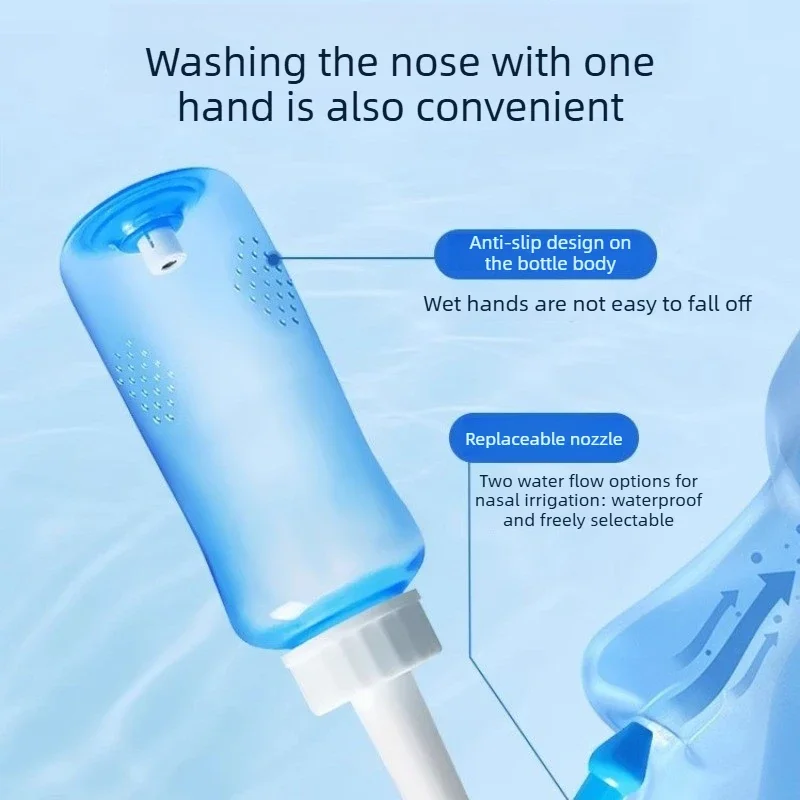 1 Piece Nasal Wash Bottle 300ml for Adults and Children - Nasal Cavity and Nasal Wash Bottle Physiologic Saline Rhinitis Manual