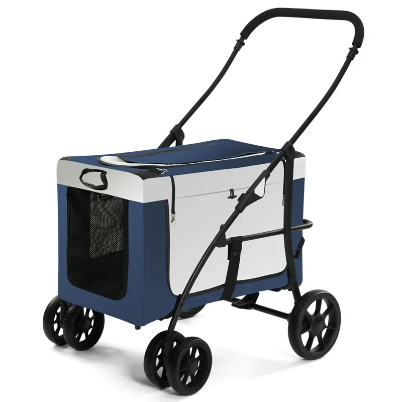 JXB Fabrieksgroothandel Grote ruimte Buiten Handige multifunctionele kinderwagen Multi Dog Pet Kinderwagen