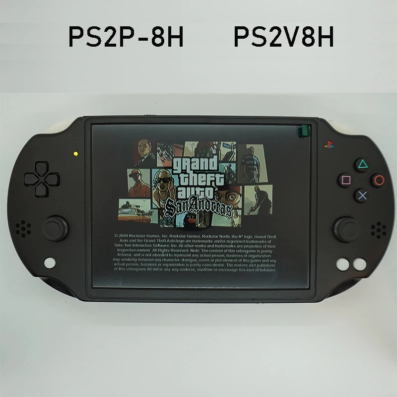 وحدة تحكم PS2P-8H أصلية جديدة (PS2V8H) شاشة IPS 8 بوصة 1080*680، اللوحة الأم PS2 الأصلية، يمكن تشغيل ألعاب PS1 وPS2