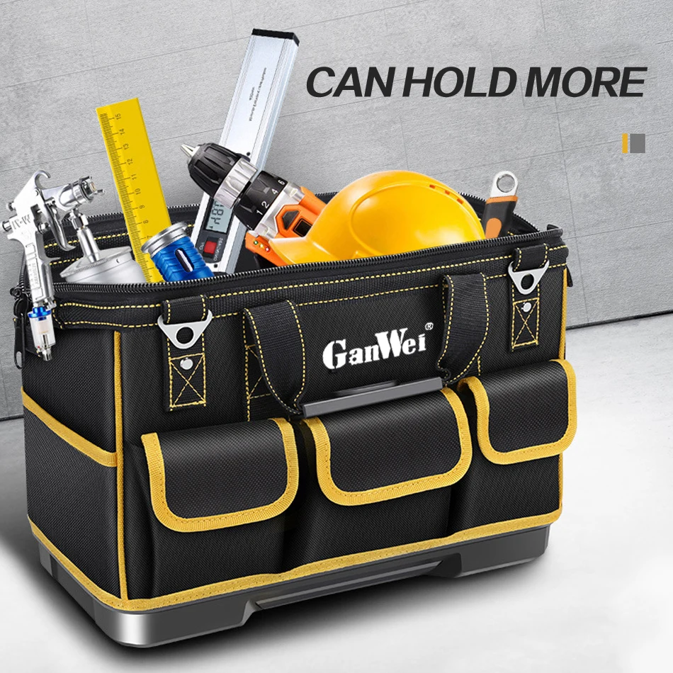 GanWei Upgrade Tool Bag Oxford Organizer Strong Storage Kit di attrezzi impermeabili Kit di attrezzi di stoccaggio robusto Kit di attrezzi per addensare di grandi dimensioni