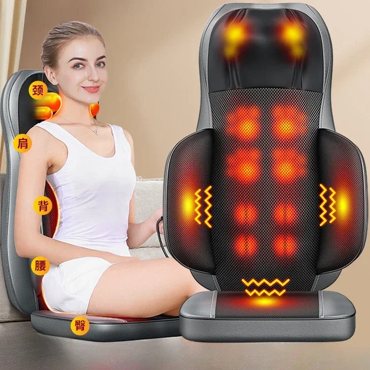 Full body Automatic multifunctional massager for shoulder cervical spine waist and back  Ideal household kneading chair cushion