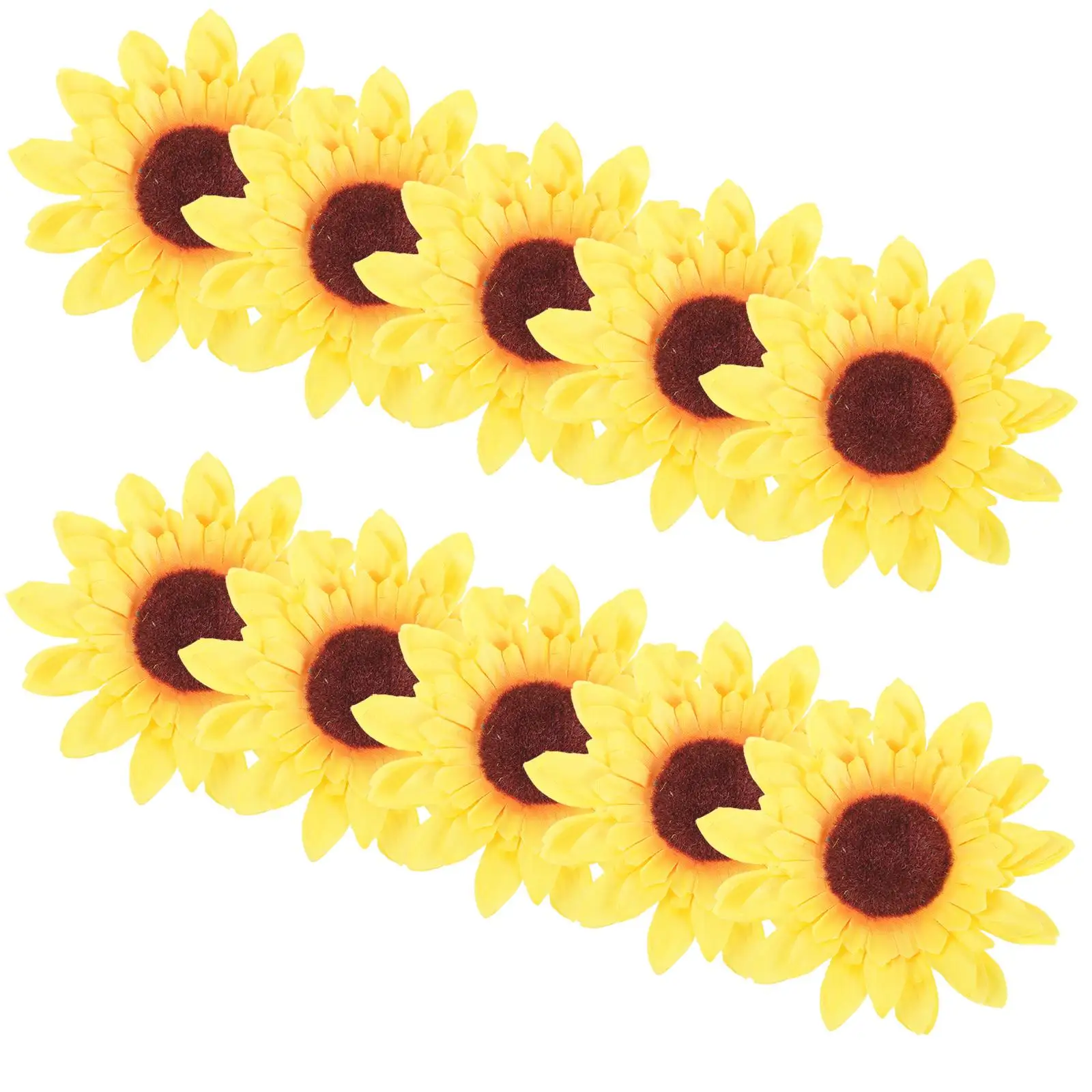 

10 Pcs Sunflower Hairpin 10CM Multi Layer Flowers Clips Girls Accessories Daily Party Banquets Hair Care Styling