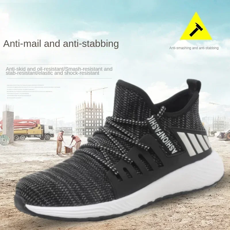 

Safe Wear-resistant Breathable Anti Impact Anti Puncture Comfortable Lightweight Work Protective Shoes for One Shipment
