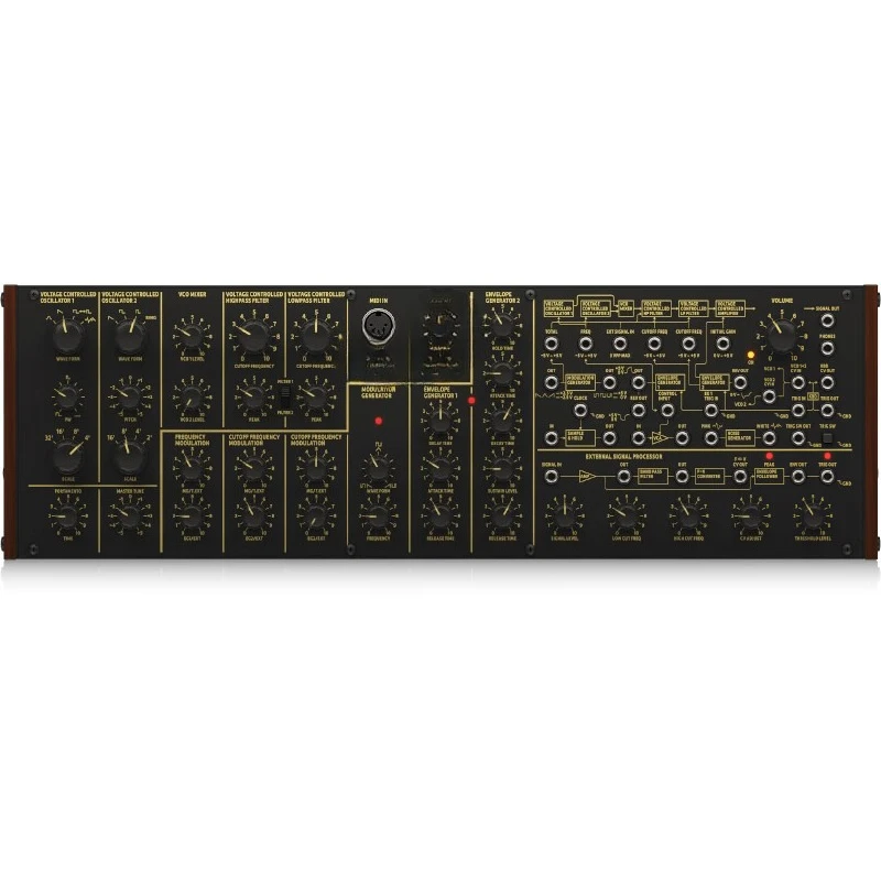 

Semi-modular analog synthesizer