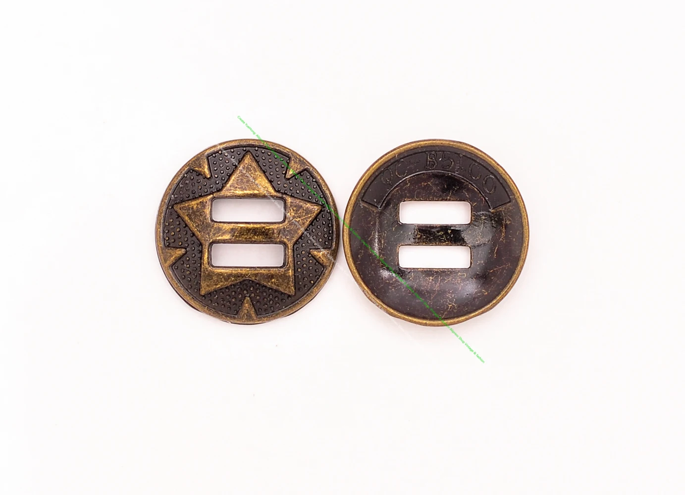 10 x kleine 20 mm Western-Star-Sättel, Kopfstück, Cowboy-Chaps, Lederhandwerksgürtel, geschlitzte Conchos-Schnallen-Hardware – Detail 14