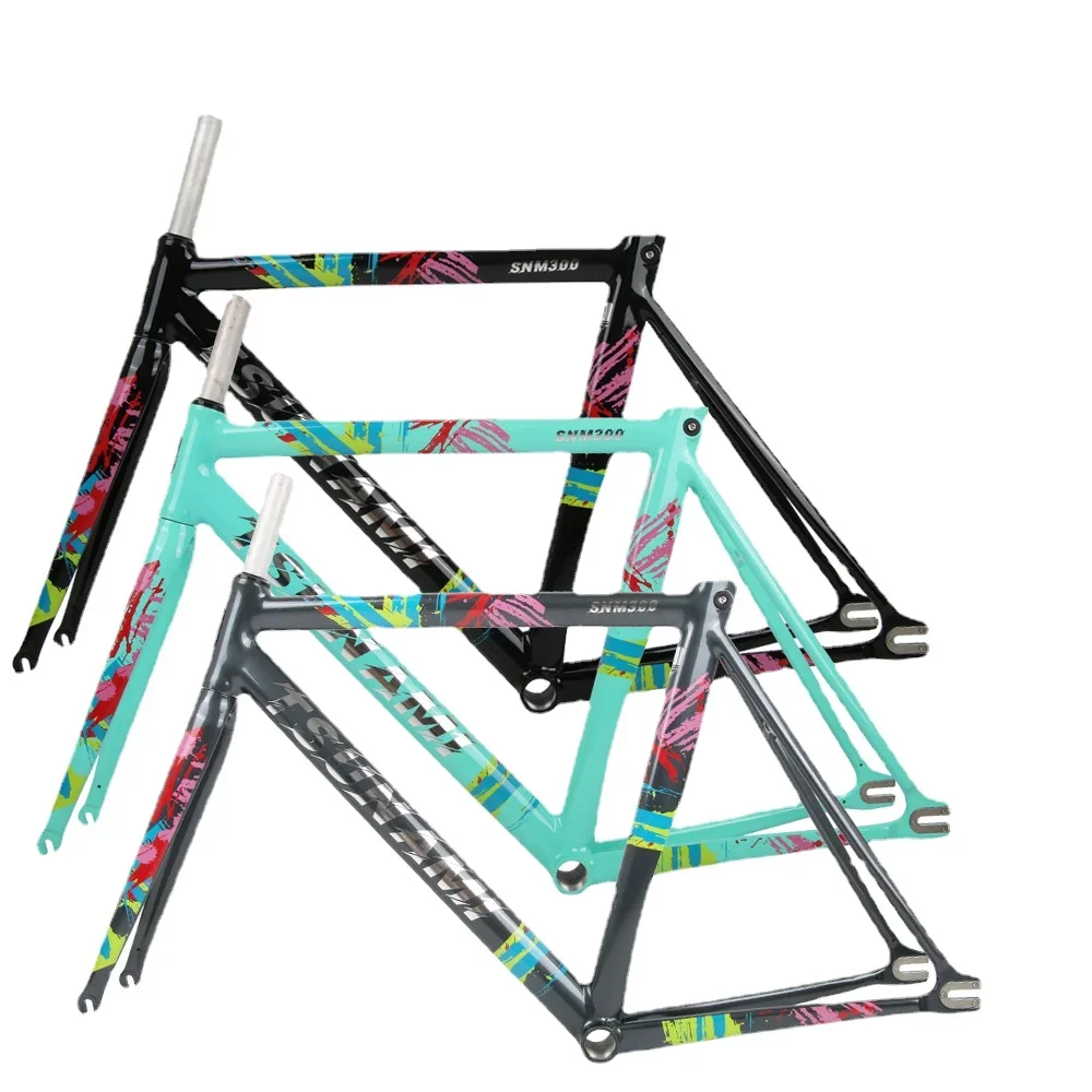 TSUNAMI SNM300 Bike Frame Fixed Gear Frameset Aluminum Alloy Bicycle Frame Fixie Cycling Parts 52cm 55cm