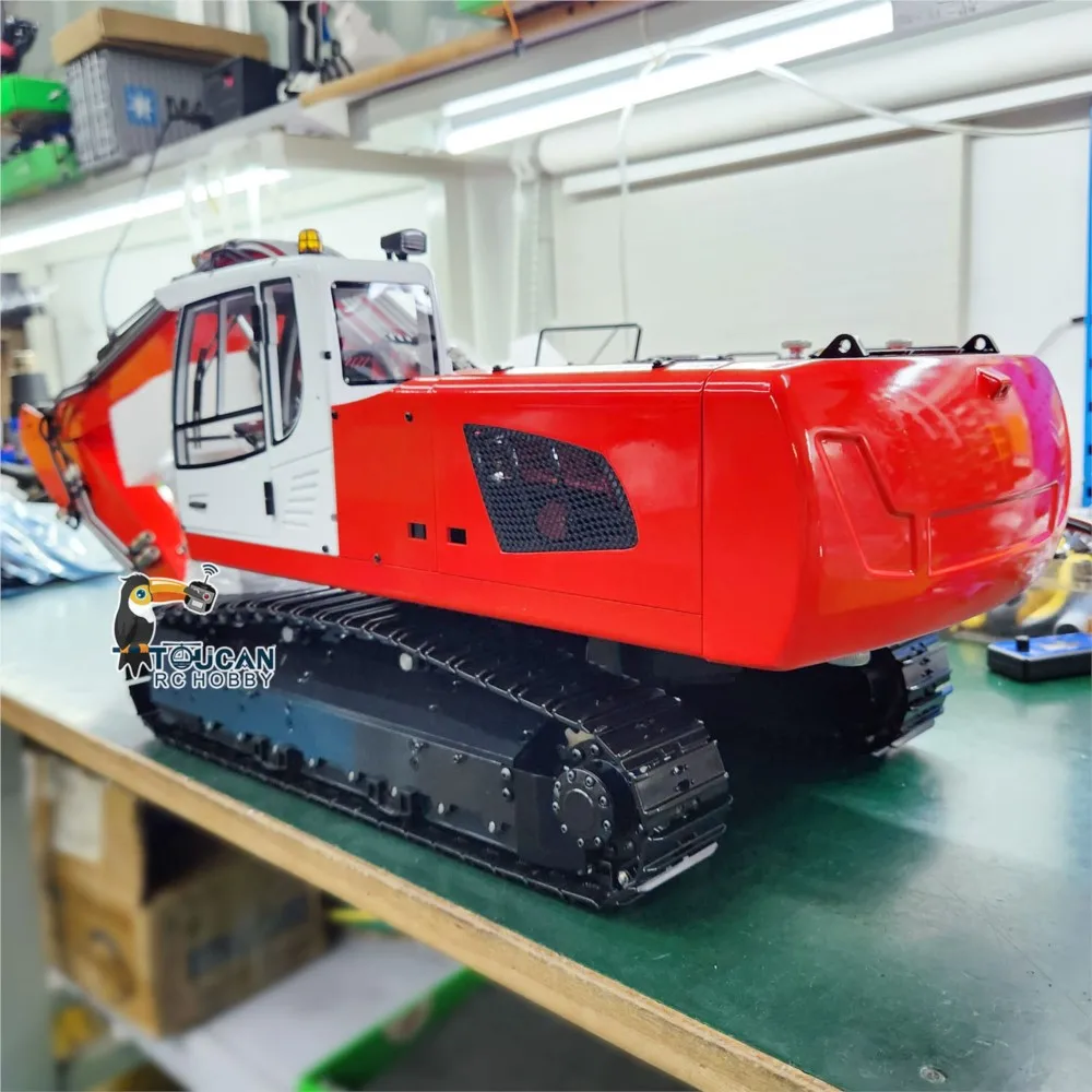 MTM Metal 1:14 RC Hydrauliczne Koparki Gąsienicowe 946 Pojazdy Budowlane Koparki Zdalnie Sterowane Zabawki dla Dorosłych TH22733