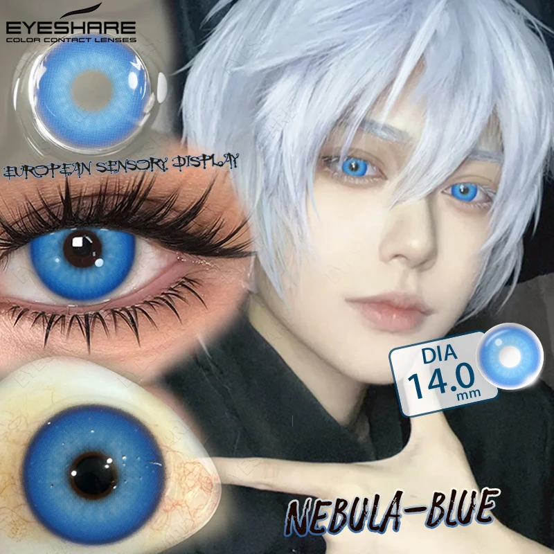 EYESHARE Farbige Kontaktlinsen für Cosplay Anime Lila Rosa Niedliche Kontaktlinsen Rote Linsen für Halloween Make-up Blaue Pupillen Y2K Linsen – Detail 4