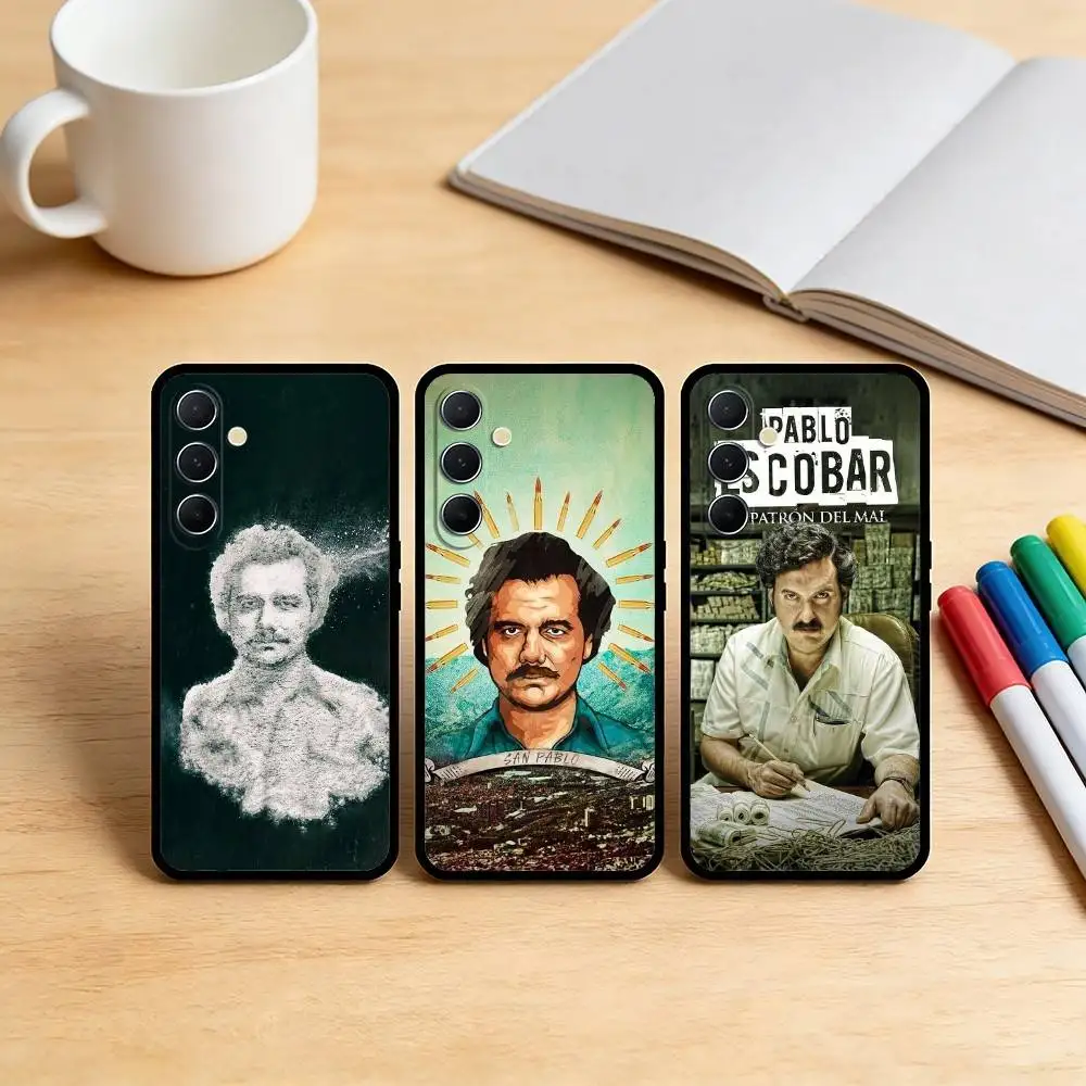 AAA Narcos TV Series Pablo Escobar Phone Case For Samsung S25,S24,S21,S22,S23,S30,Ultra,S20,Plus,Fe,Note,10,9,5G Black Cover