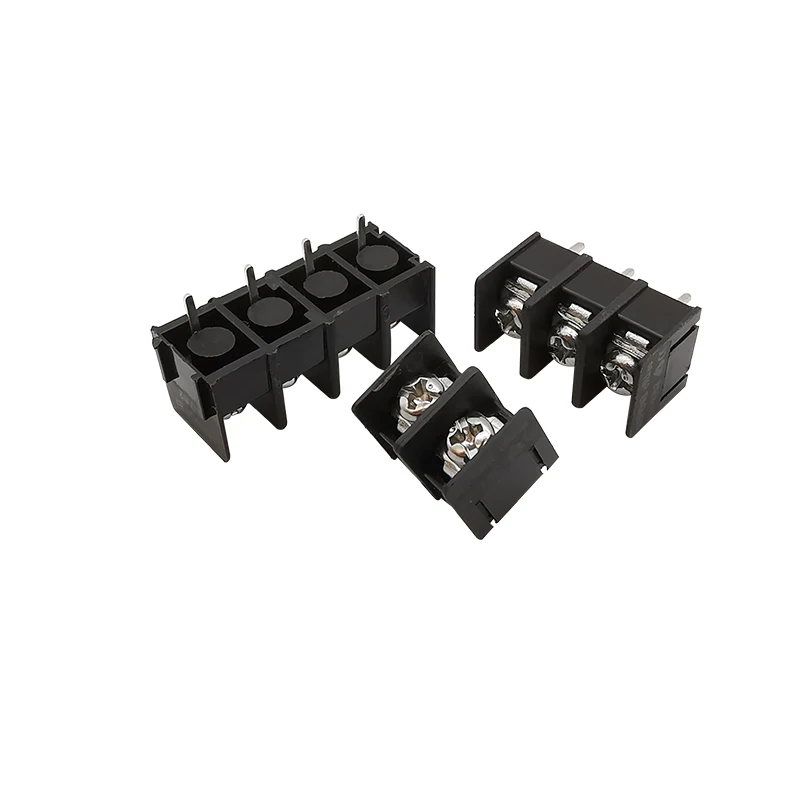 10Pcs/lot Pitch 7.62mm PCB Screw Terminal Block Connector 2/3/4 Pin Straight Spliceable Screws Terminals Black / Green