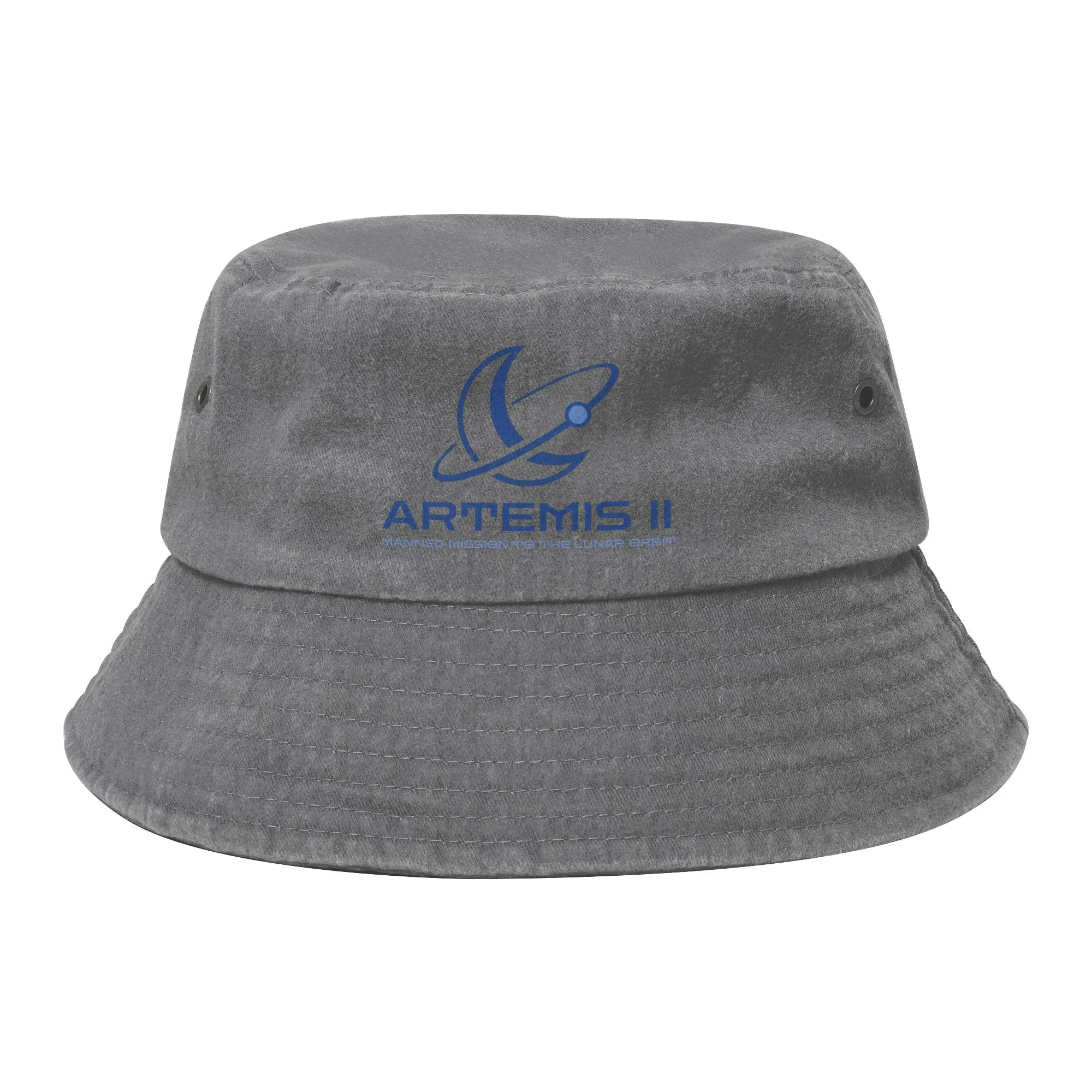 Summer Beach Hatwear Artemis II 2 Manned Mission to Lunar Orbit Modern Space Logo Bucket Hat Trendy Sun Hats Bob Fishing Hats