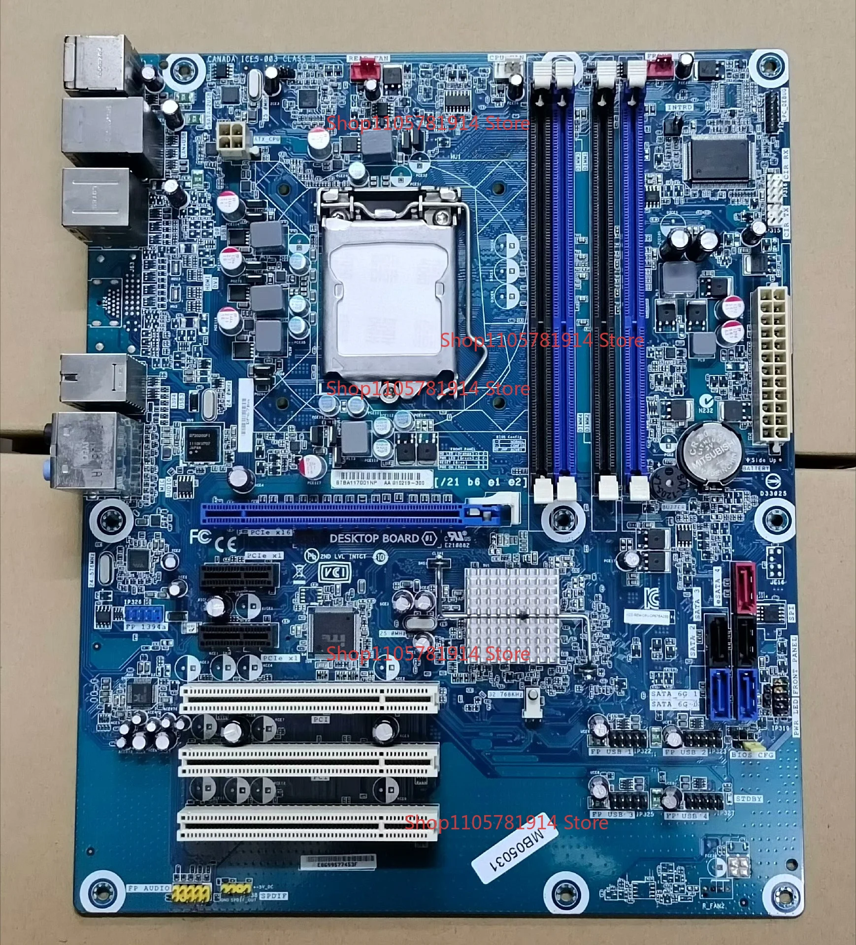 For Intel DP67BA Desktop Industrial Control Main Board LGA1155 with 1394 Interface SATA Disk Array Motherboard