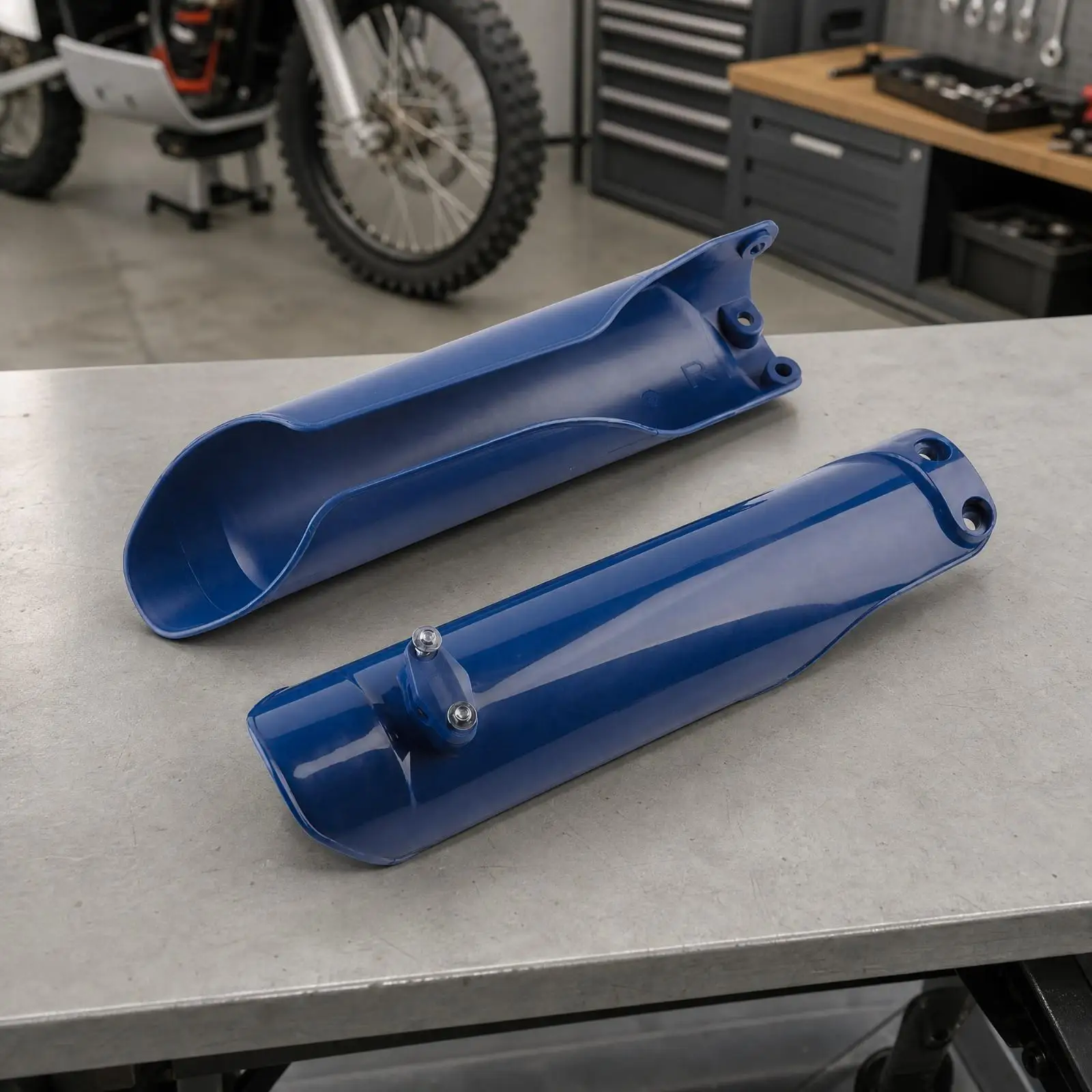 Plastic Motorcycle Front Fork Protector for WP Suspension All Terrain Bike Full Coverage Mud Guard Debris Shield