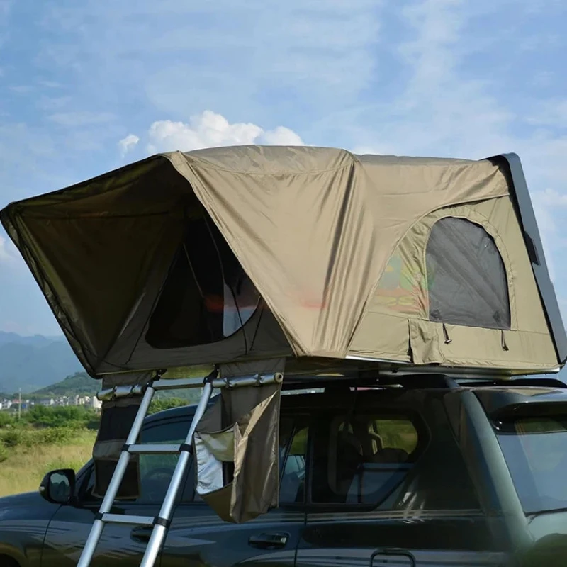 

Factory Hot Selling PVC Coated Aluminum Soft Rooftop Tent 2-4 Person Camping