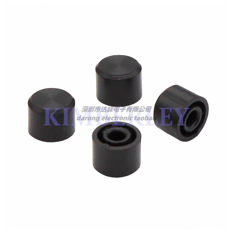 30PCS 6 X 6 Tap The Button Cap Plastic Black Sun Print Button Cap Power Switch Cap Fine-tune The Round Hole In The Switch Cap