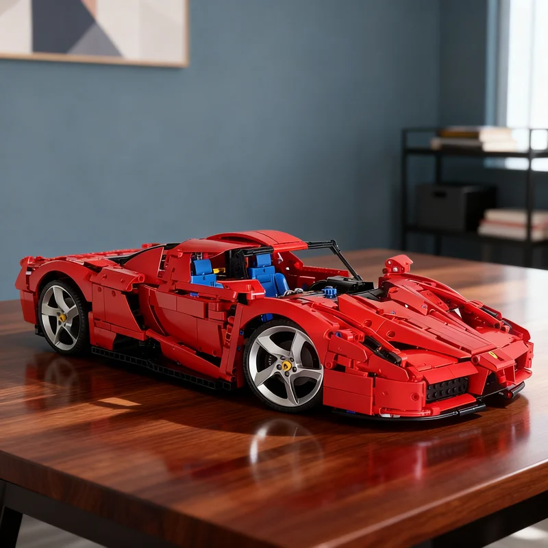 

3012 деталей MOC B Модель Ferrari Enzo, технический конструктор, креативный подарок, коллекционный декор, премиум-класс для детей и взрослых, для дома и офиса