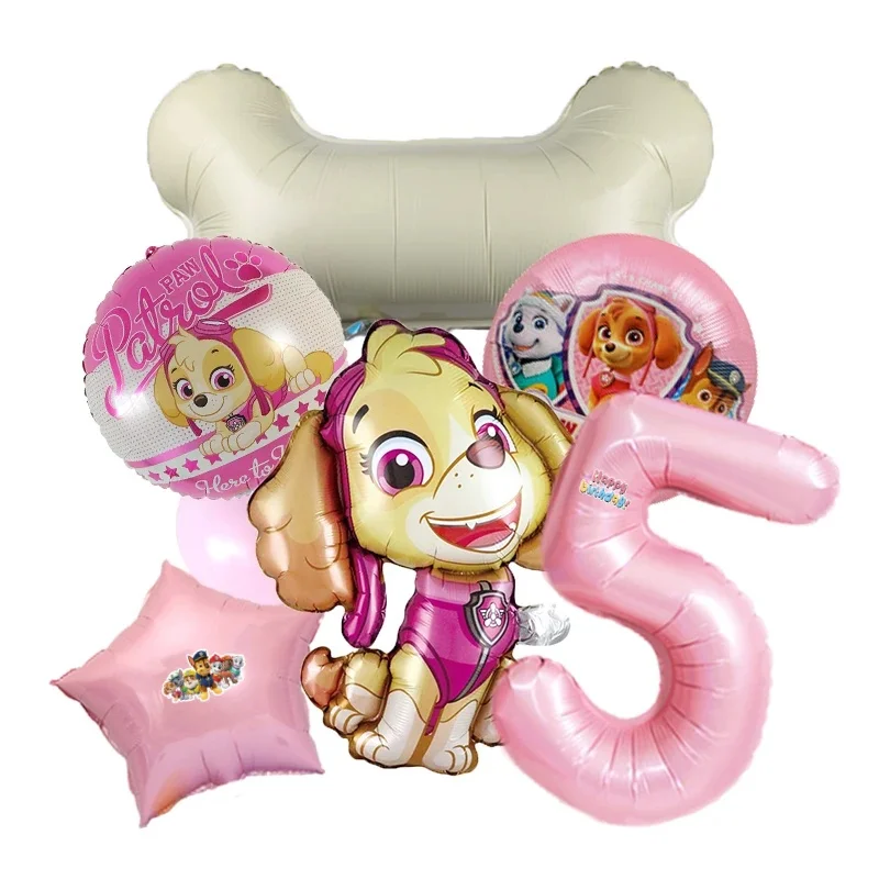 Cartoon Paw Patrol themed party decoration supplies Rescue dog aluminum foil balloon childrens Party Decoration & Supplies gift view 5