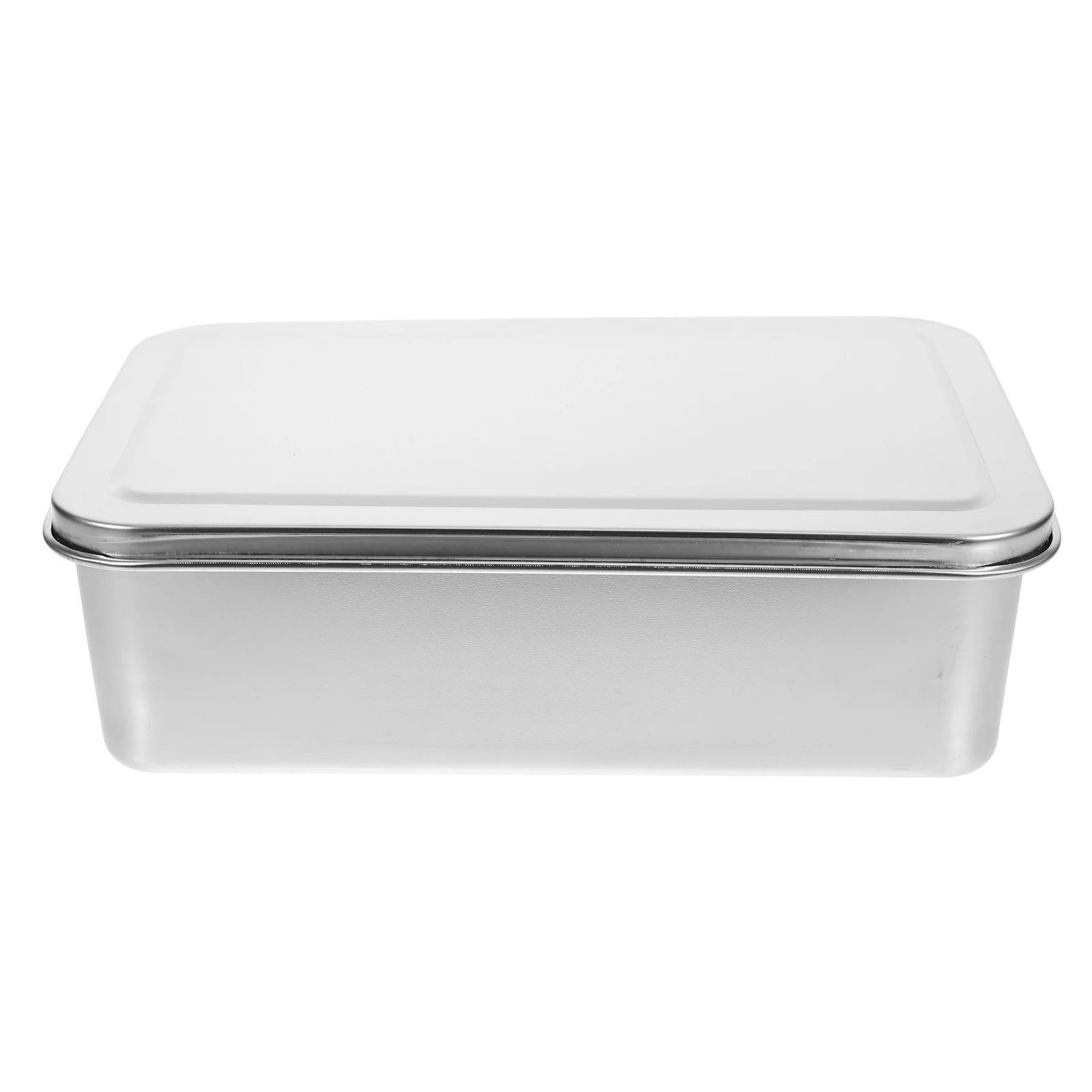 

Stainless Steel Tray 22x14x6cm Covered Bread Cake Pan Metal Bakeware Oven Cake Baking Pan Box Kitchen Pie Pans