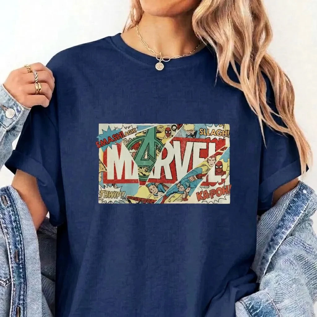 2026 Summer Avengers Men and Women Pure Cotton T-shirt Comfortable, Breathable, High Quality Ins Y2k Fan Gift