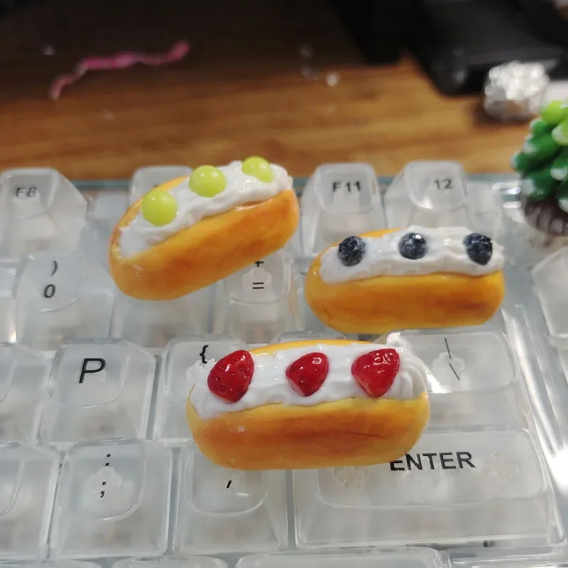 DIY Customizable Mini Bread Spacebar Cap 6.25U 2.25U Input/Spacebar Cross Axis Mechanical Keyboard Cap