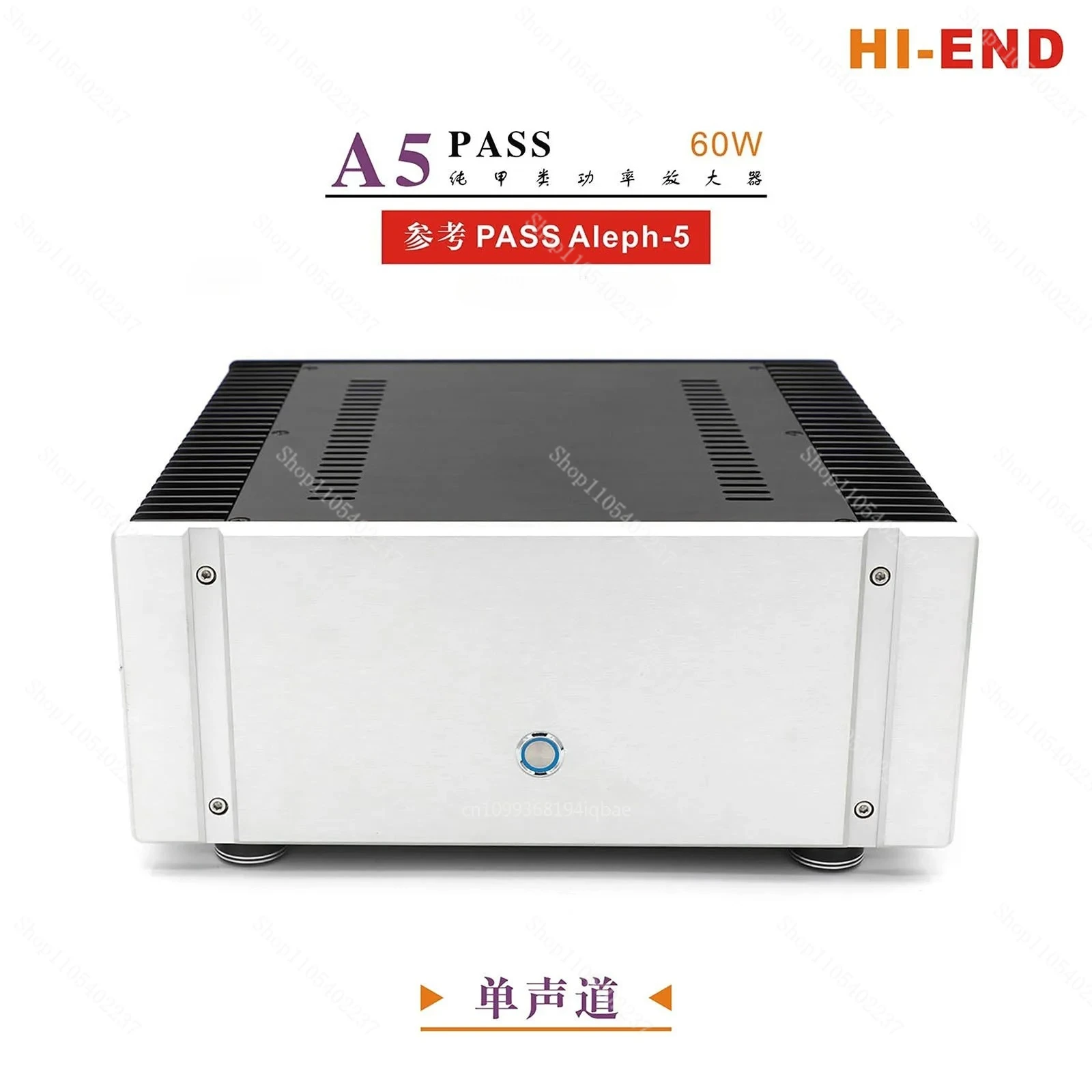 HI-END PASS A5 Mono Pure Class A Power 60W Amplifier Base On Pass Labs Aleph-5 Support XLR /RCA Input in stoc