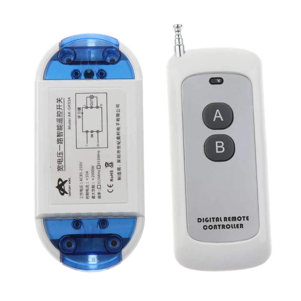 433Mhz Dc15-120V Draadloze Rf Afstandsbediening Relaissvergrendeling