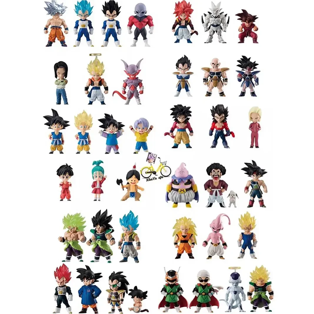 Japanese Bandai Genuine Gacha Scale Model Dragon Ball Adverge Android 18 Vegeta IV Upa Burdock Character Action Figure Toys