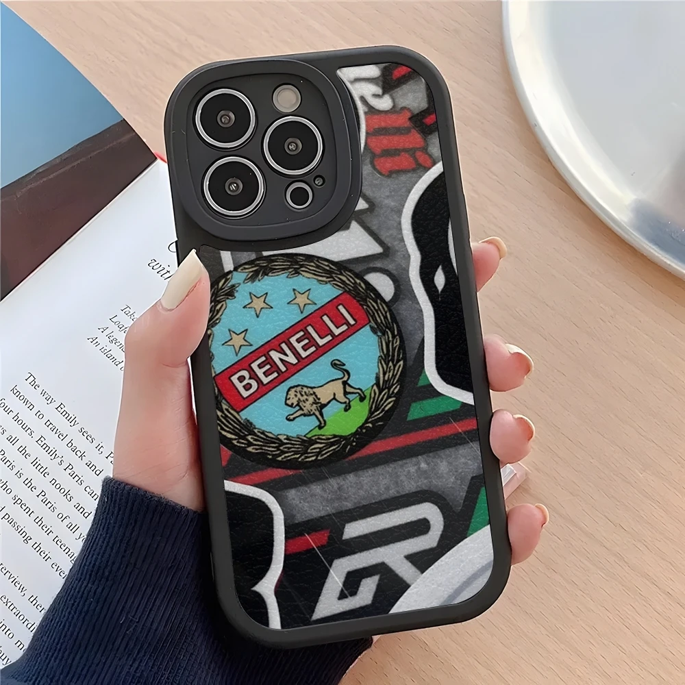 Cool motorcycle  Benelli Phone Case 2024 For iPhone 16 15 14 11 12 13  lambskin silicone Pro Max Mini X XR XS 7 8 Plus cover