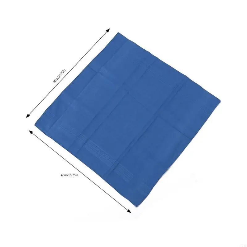 C71F Saputangan Praktis Sapu Tangan Bergaris Dapat Dicuci Pria Sapu Tangan Warna Acak untuk Urusan Komersial Dewasa